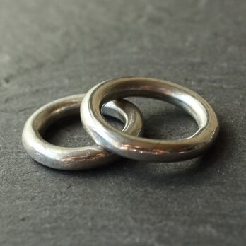 ◆錫 (スズ) × silver リング【Tin Ring 】の画像