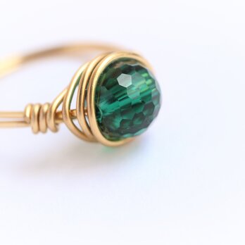 Green　Quartz　Wire　Ring　の画像