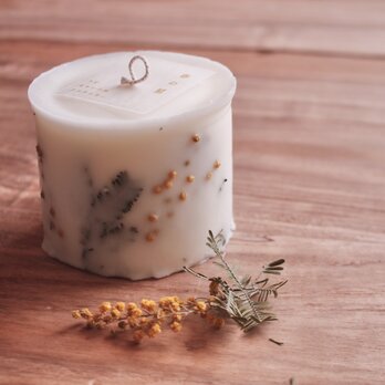 ソイワックスのミモザキャンドル【 春の星 】