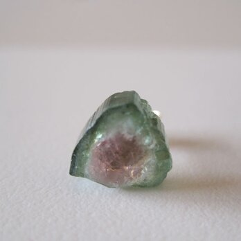 トルマリンの原石ピアス/Wateremelon　14kgf 片耳の画像