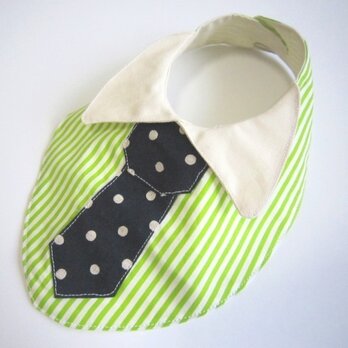 襟付きネクタイスタイ*みどり*