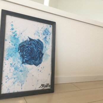 "BlueRose"青いバラの花言葉は夢叶う。の画像