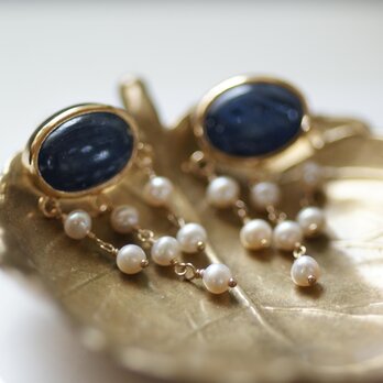 （再）colors カイヤナイトシャンデリアピアス