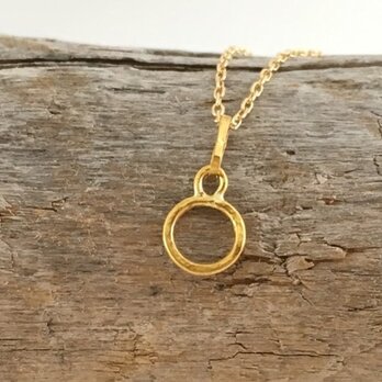 K24 Pure Gold Ring Pendant ◇純金の輪 ペンダントトップの画像