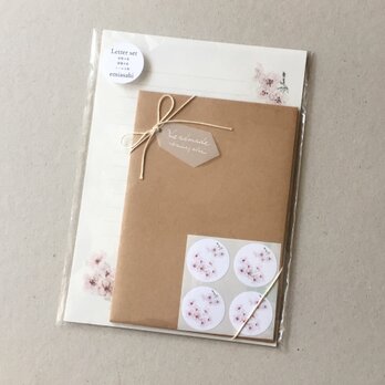 桜のレターセットの画像
