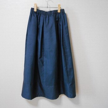 藍大島紬リメイクスカートの画像