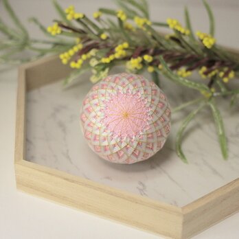 ロゼシャンパン手毬　お飾り