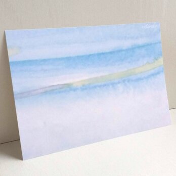 桜 アソート ポストカード ３枚セット 　桜　チューリップ　blue　ナチュラル　アート　sakurako　の画像