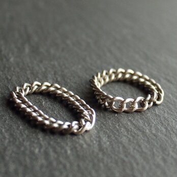 ◆silver×stainless リング【Chain Ring】の画像