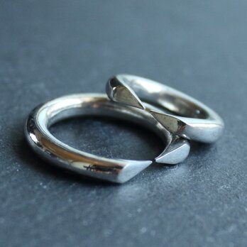◆錫 (スズ) × silver リング【Omega Tin Ring 】の画像