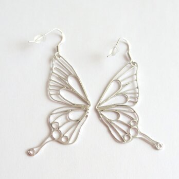 Butterfly(L) pierces / フックピアス / SILVERの画像
