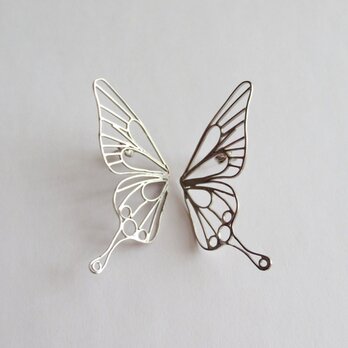 Butterfly(L) piercings / 縦着ピアス / SILVERの画像