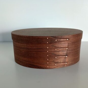Shaker Oval Box #6 - ブラックウォルナット