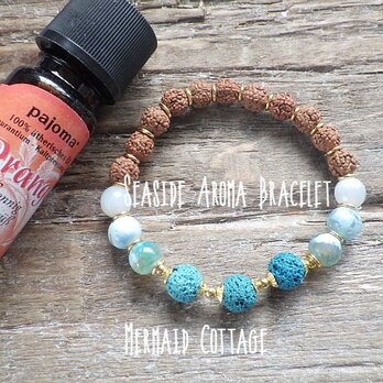 Seaside Aroma Bracelet*ルドラクシャ＊ディフューザーブレスレットの画像