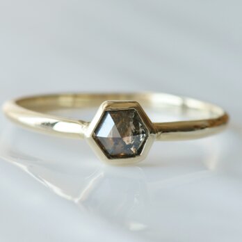 K10製　ダイアモンドのリングの画像