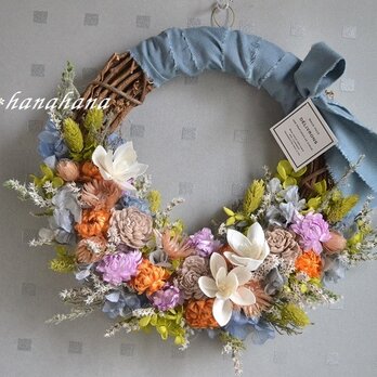 【母の日2020】アイスカラーの花暦wreathの画像