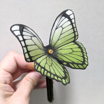 蝶のかんざし（大）モルフォ