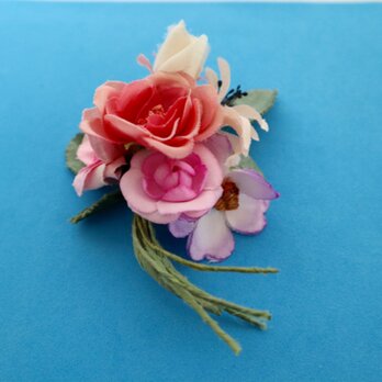 布花 Corsage fleur roseの画像
