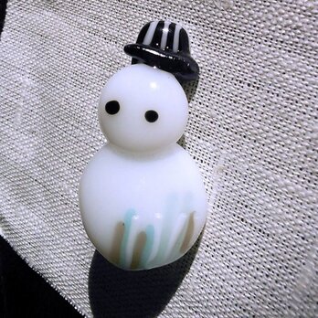 snowmanのブローチの画像