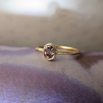 K18　Color Change Garnet　Ringの画像