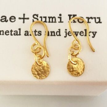 K24 Pure Gold Classic Earrings◇純金のクラシックピアス◇揺れるピアス (両耳分）の画像