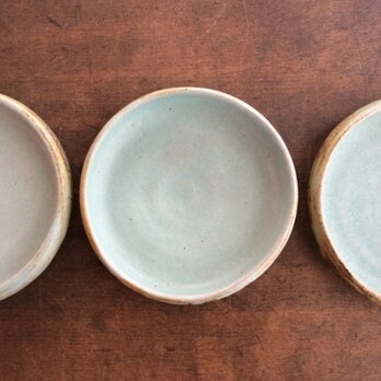 丸皿ー艶なし緑