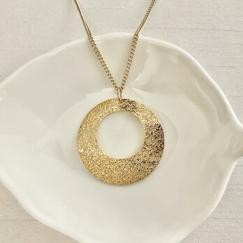 頭からすっぽり被れる 便利なロングネックレス ゴールド