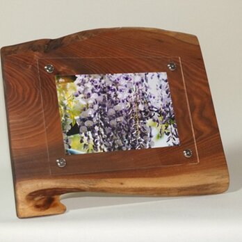 木製写真立て 壁掛け対応 Ｎｏ.2胡桃の天然木（KG-2）の画像