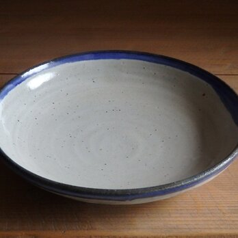 7寸浅鉢・フチ青