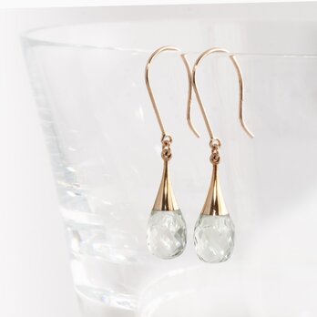 Drop earrings / Prasioliteの画像