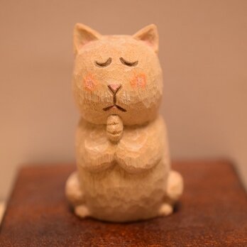 №５クスノキのネコ仏さま。（売れました）