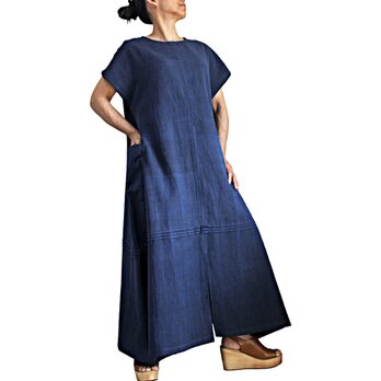 ジョムトン手織り綿寛ぎのドレス（DFS-063-03）の画像