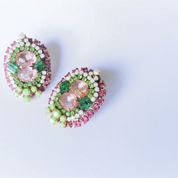 ヴィンテージビジューイヤリング vintage earrings bijou <ER1-0420>の画像