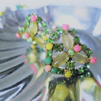 ヴィンテージビジューイヤリング ハート vintage earrings bijou <ER3-0420>の画像