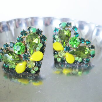 ヴィンテージビジューイヤリング ハート vintage earrings bijou <ER2-0420>の画像