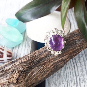 【7号】silver925 Amethyst ringの画像