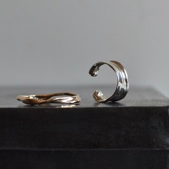 5/5受注まで　SVイヤーカフ&K10リング 水の輪