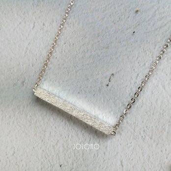 dust bar -silver- ネックレスの画像