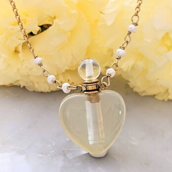 シトリン パフュームボトルネックレス