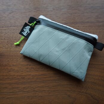 flat pouch S⁺ combo light grey×whiteの画像
