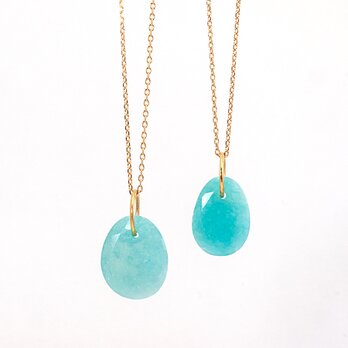 Amazonite charm necklaceの画像