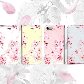 ★手帳型ケース★擬態ベタ（SAKURA）桜 iPhone15Pro〜選択可能 iPhoneケースの画像