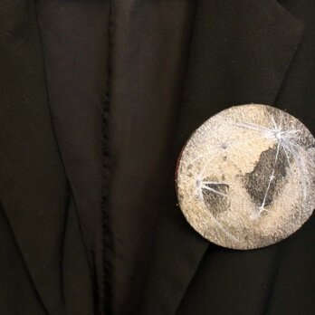 レザーブローチ【planet】S