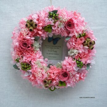 Wreath ～ Sweet Pink ～　20cmの画像