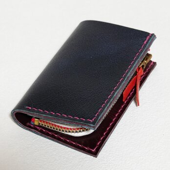 【受注生産】キャッシュレス生活に便利なミニ財布（ラクダ革製）の画像