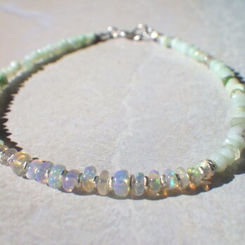 *sv925*Opal& Peruvian Blue Opal Sea Braceletの画像