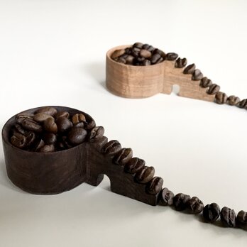 コーヒー豆の為のメジャースプーン　階段　豆摺り切り7gの画像