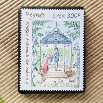 フランス　美術「ペイネ」切手ブローチ6180の画像