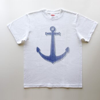 再販・海色の ⚓︎⚓︎⚓︎ 5.6oz　Tシャツ　whiteの画像