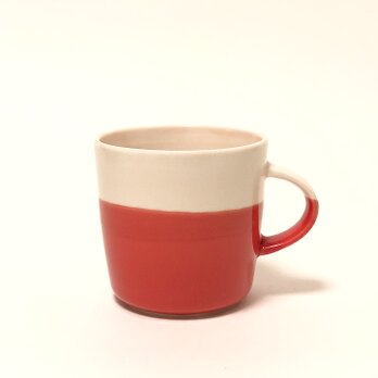 Mug cup M / ピンク×赤の画像